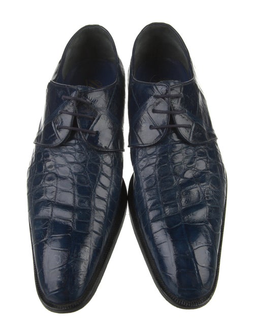 Maurice Lacroix Embossed Leather Derby Shoes