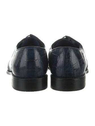 Maurice Lacroix Embossed Leather Derby Shoes