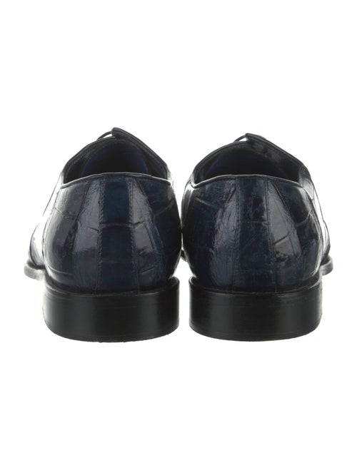 Maurice Lacroix Embossed Leather Derby Shoes