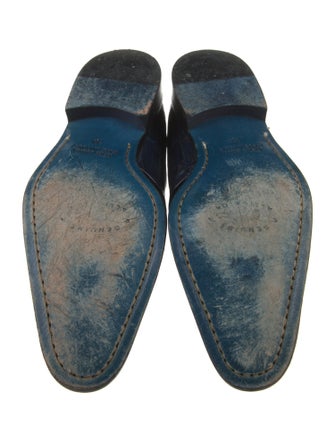 Maurice Lacroix Embossed Leather Derby Shoes