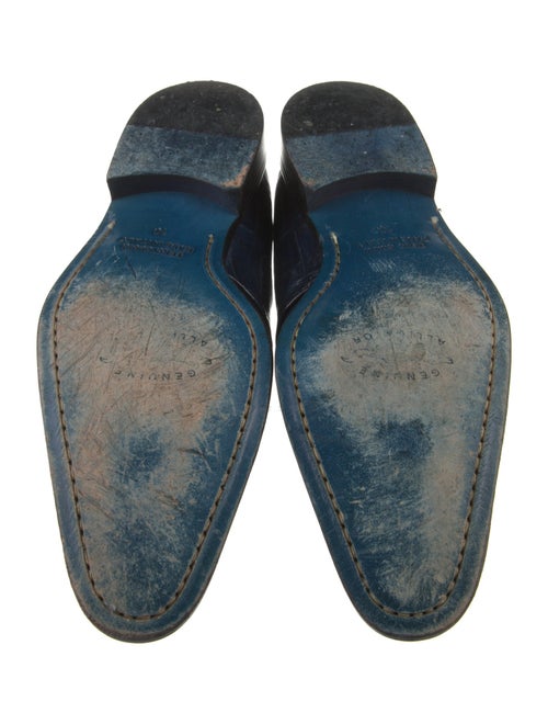 Maurice Lacroix Embossed Leather Derby Shoes
