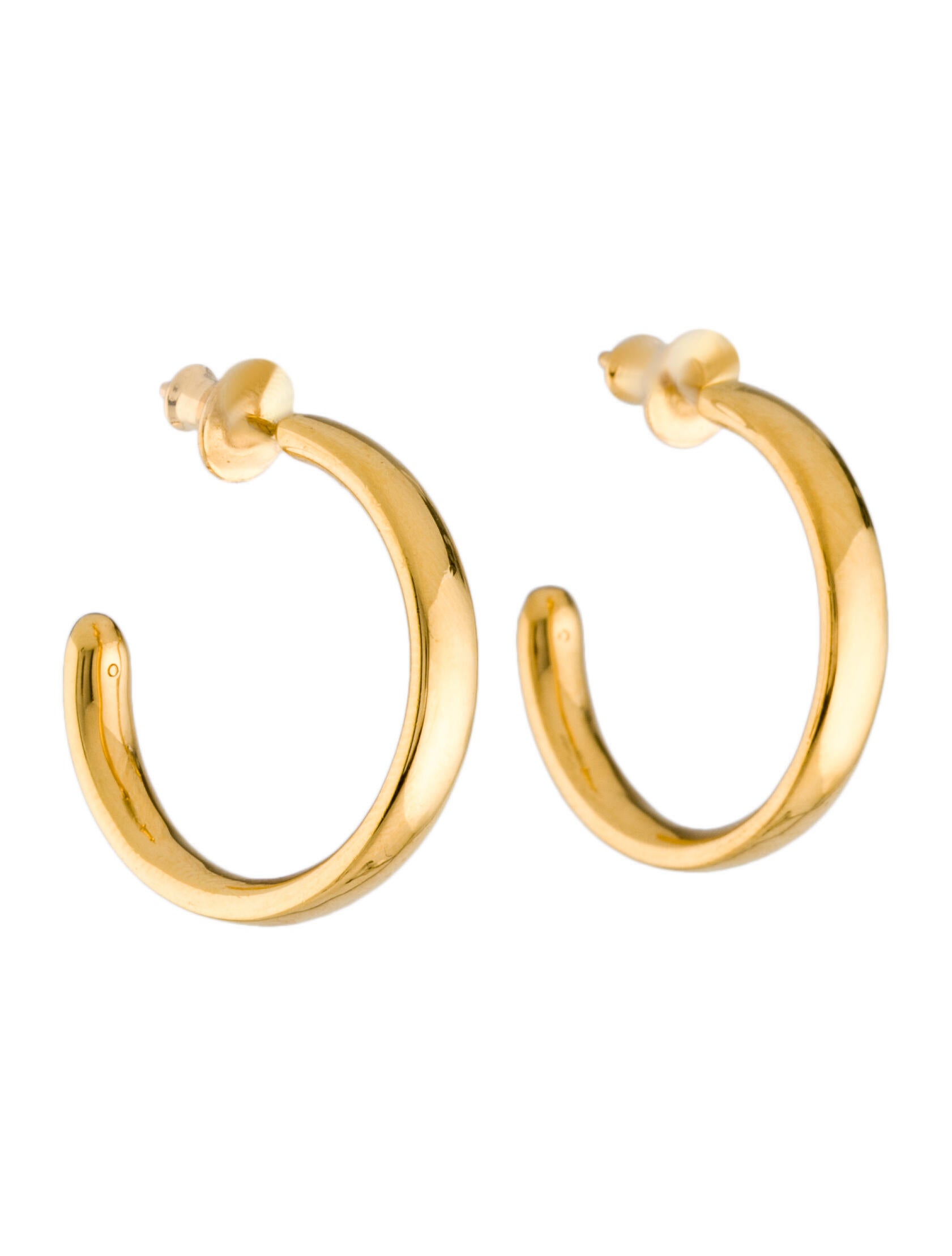 Monica Vinader Deia Medium Hoop Earrings 18K Yellow GoldPlated Hoop