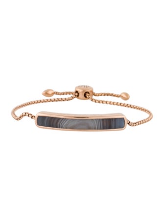 Monica Vinader Agate Linear Chain Bracelet