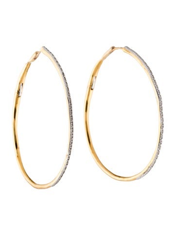 Monica Vinader Hoop Diamond Riva Large Earrings