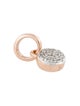 Monica Vinader Diamond Fiji Mini Button Pendant Charm