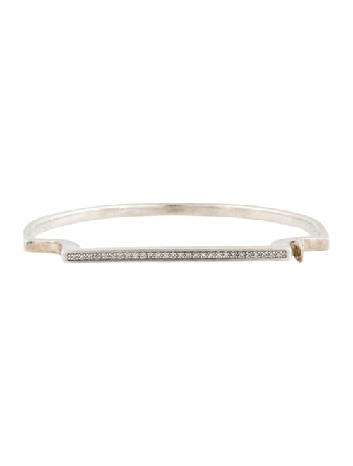 Monica Vinader Diamond Signature Slim Bangle