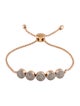 Monica Vinader Diamond Fiji Button Friendship Chain Bracelet