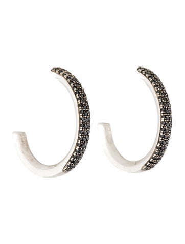 Monica Vinader Hoop Diamond Earrings