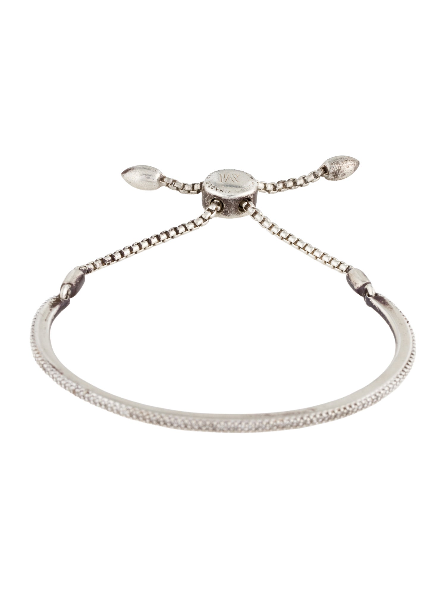 Monica Vinader Diamond Fiji Skinny Bar Friendship Bracelet