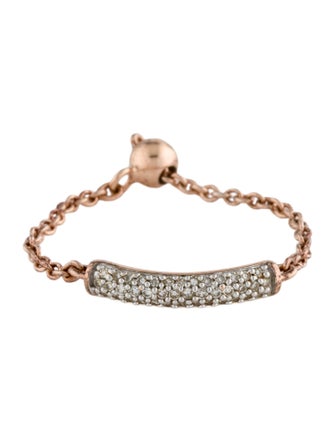 Monica Vinader Diamond Fiji Adjustable Friendship Ring