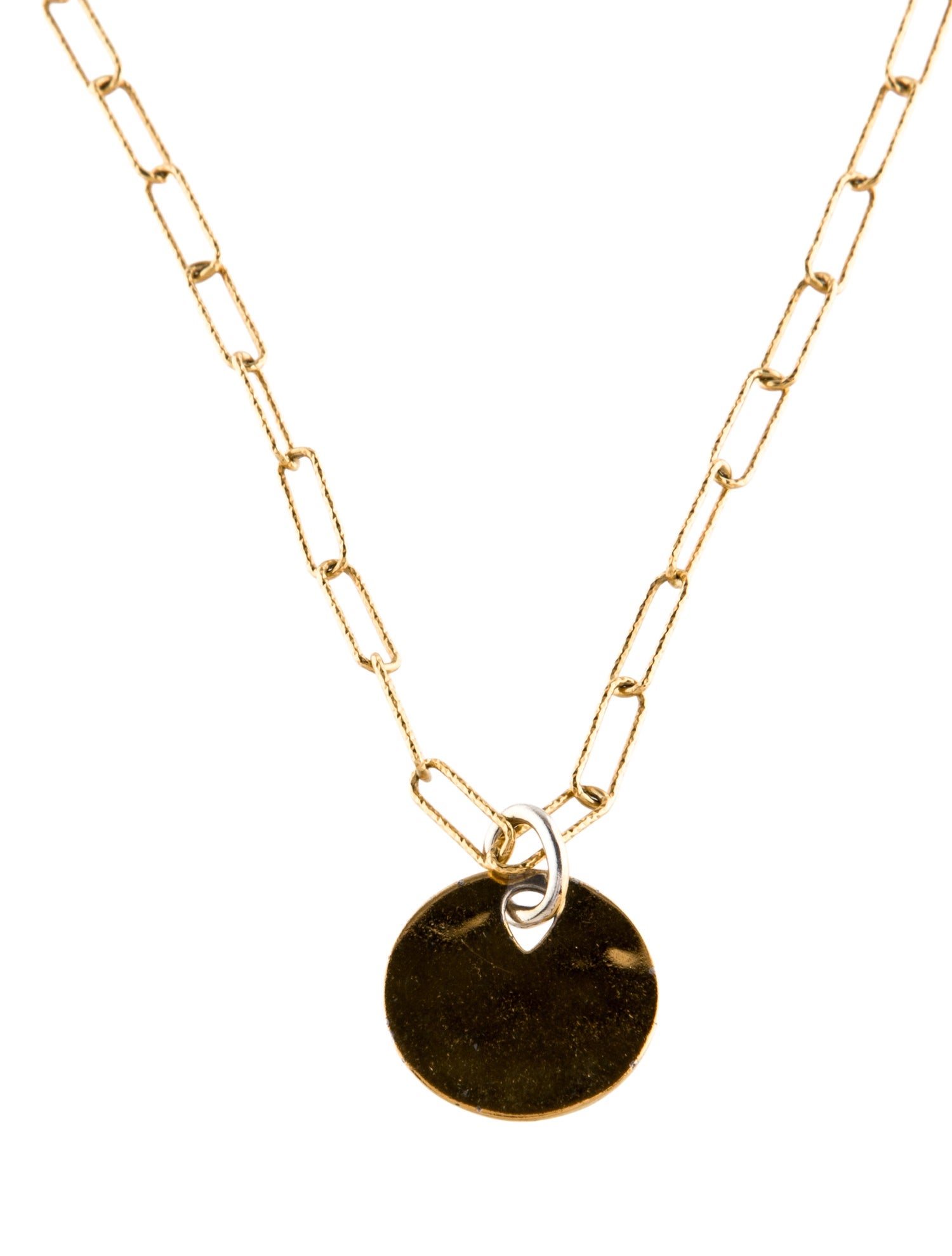Monica Vinader Disc Pendant Necklace