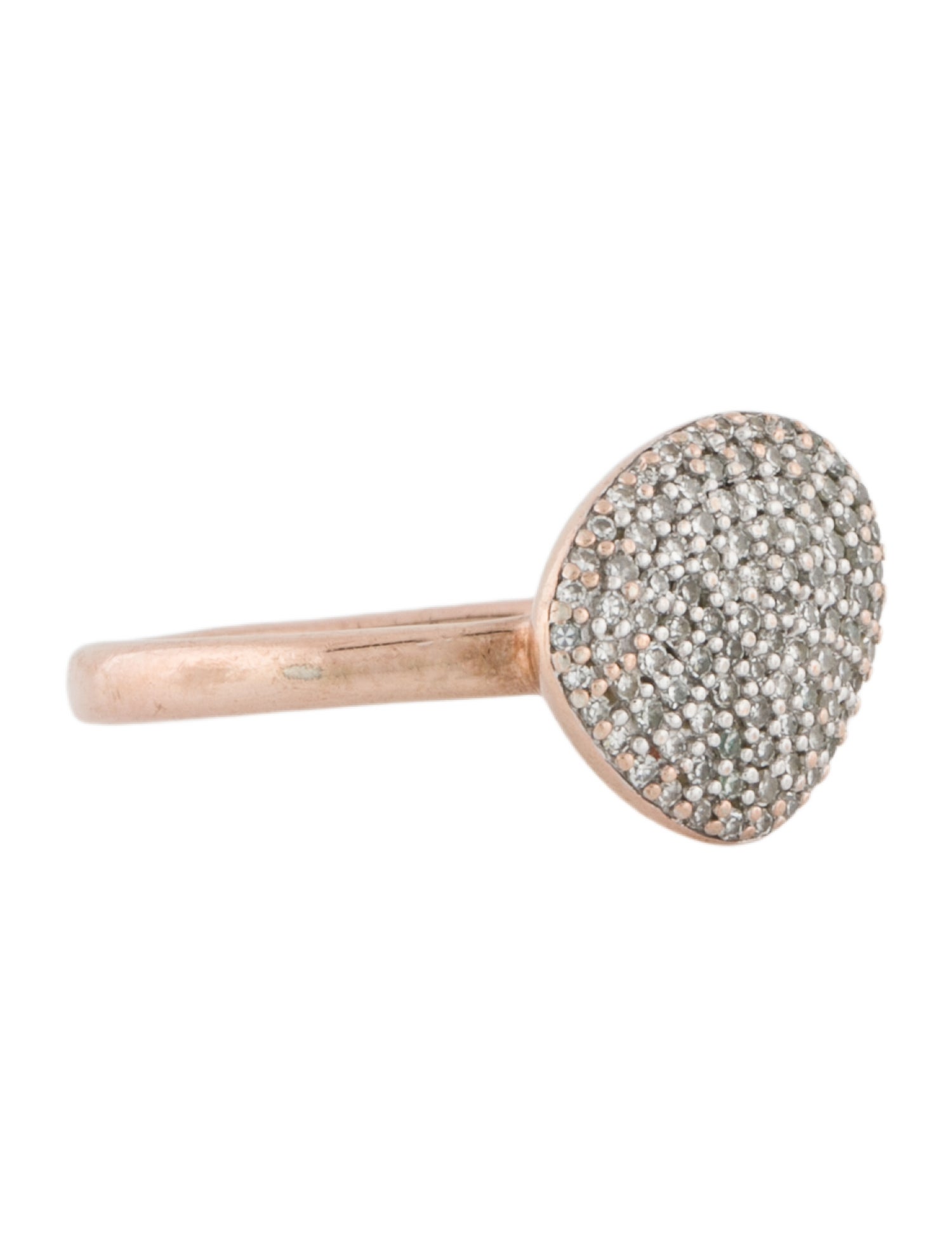 Monica Vinader Diamond Nura Pebble Stacking Ring