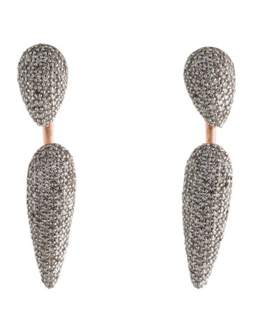 Monica Vinader Drop 1.99ctw Diamond Stellar Cocktail Earrings