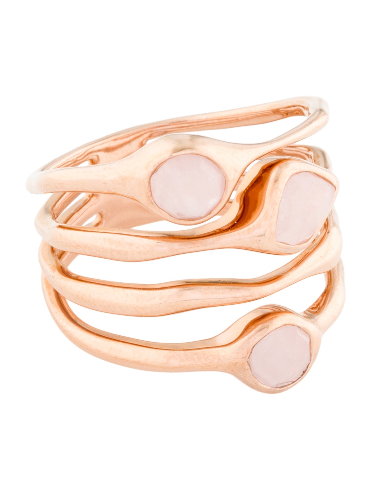 Monica Vinader Siren Gemstone Stacked Ring