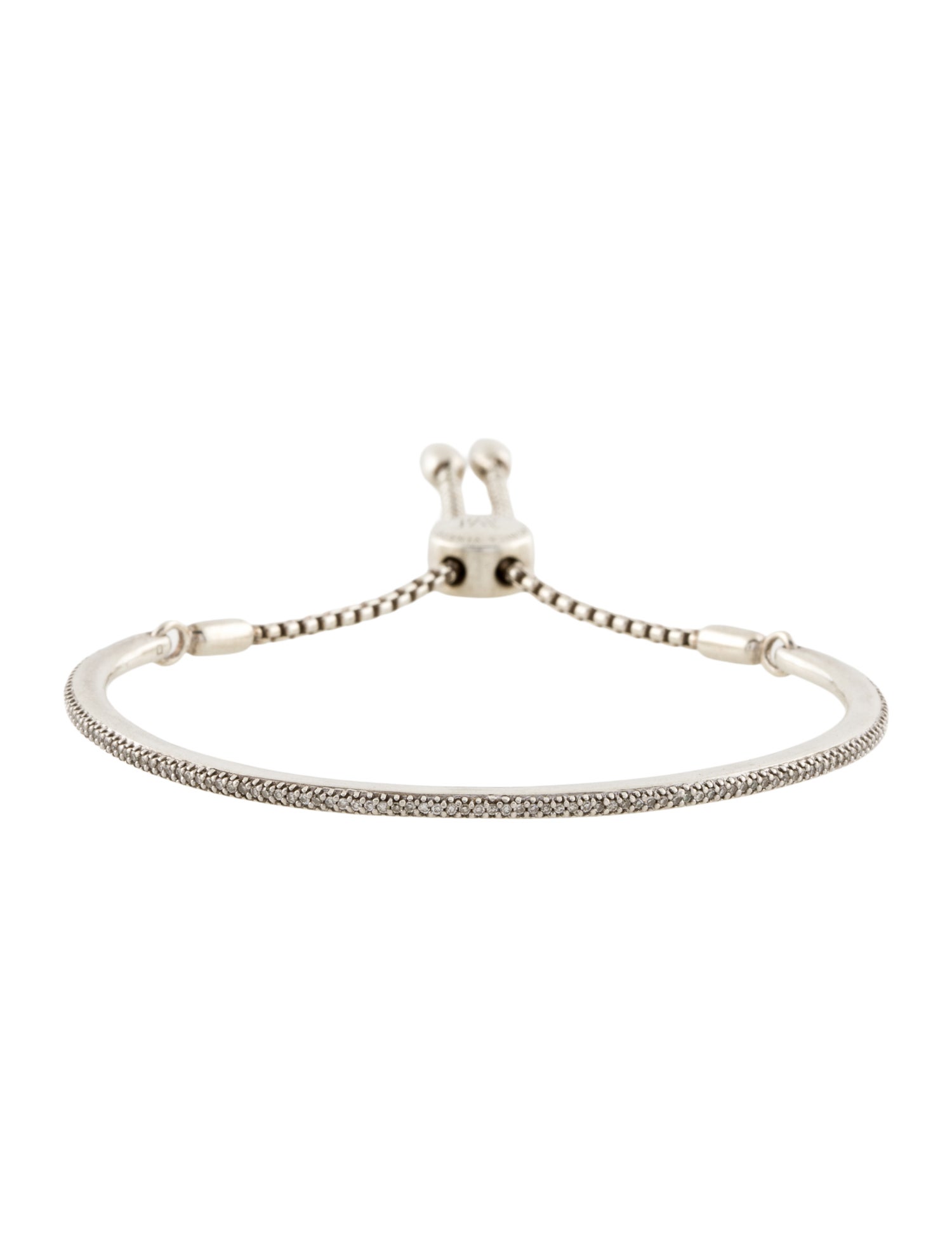 Monica Vinader Diamond Fiji Skinny Bar Friendship Bracelet