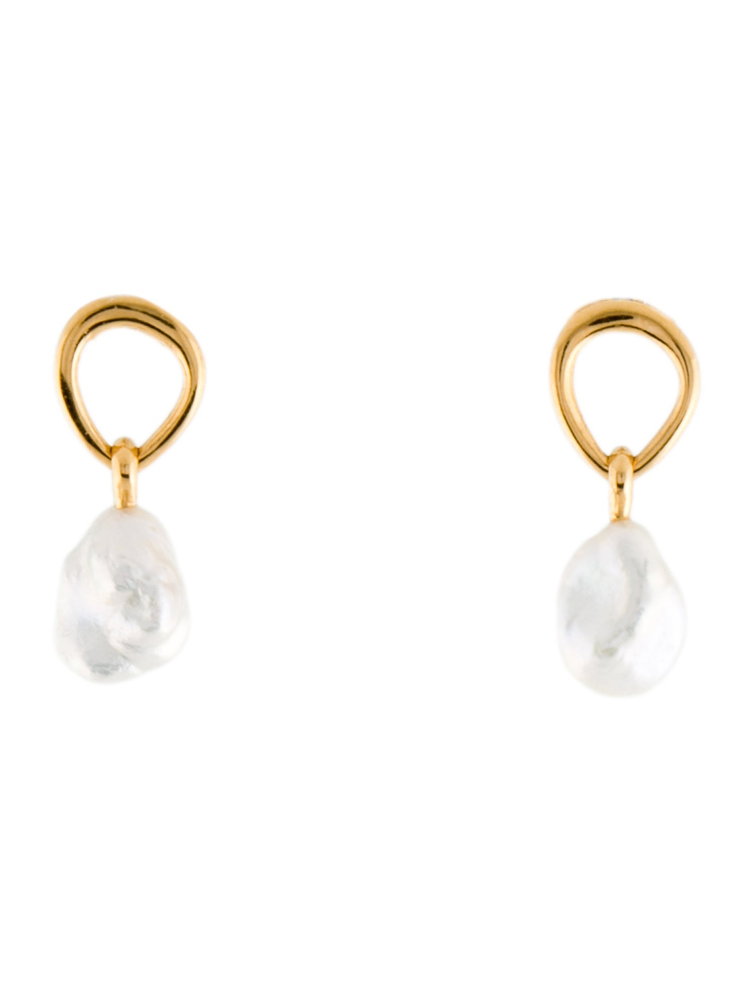 Monica Vinader Pearl Nura Keshi Drop Earrings