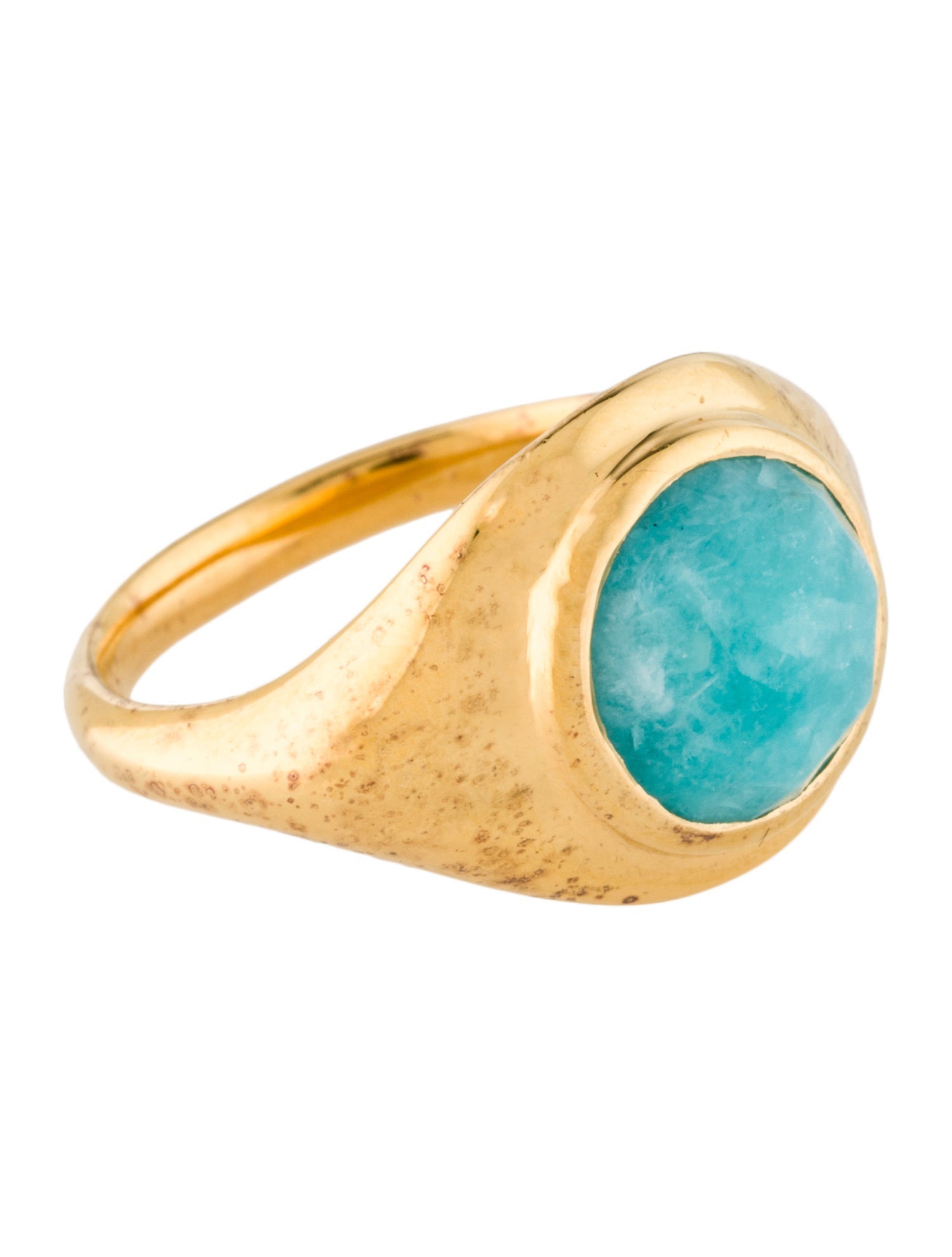 Monica Vinader Amazonite Eclipse Signet Ring
