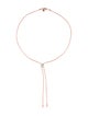 Monica Vinader Diamond Button Lariat Necklace