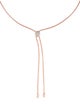 Monica Vinader Diamond Button Lariat Necklace