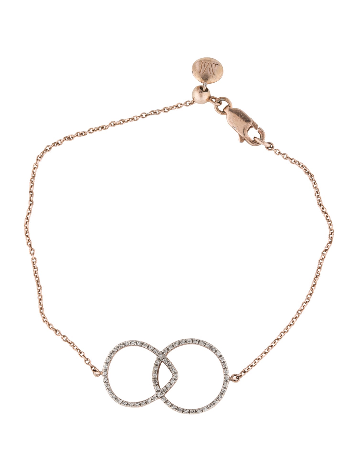 Monica Vinader Diamond Naida Kiss Station Bracelet