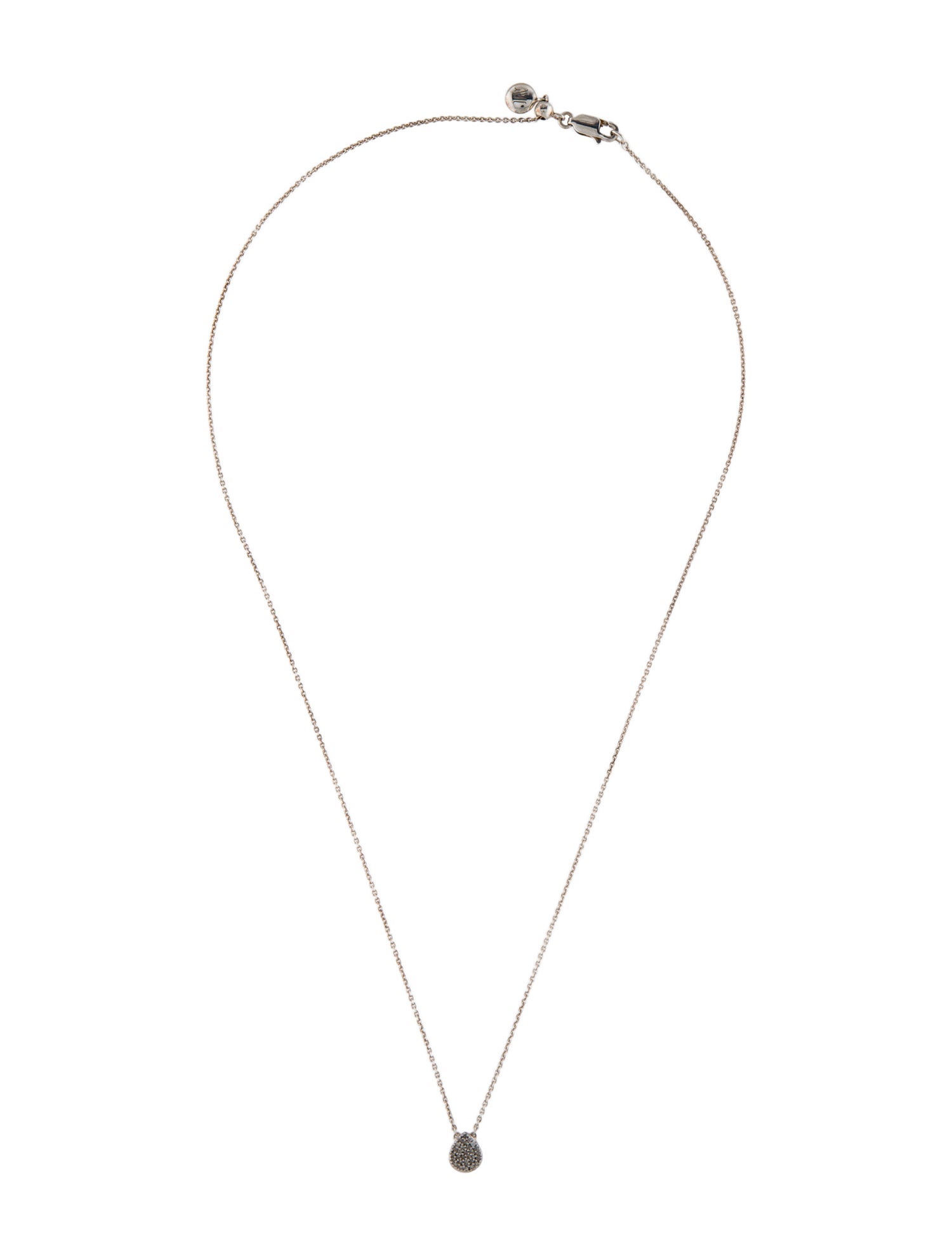 Monica Vinader Diamond Alma Pendant Necklace