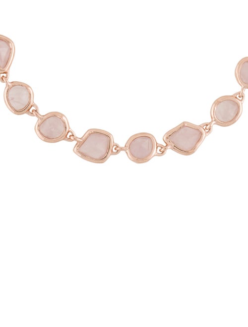 Monica Vinader Rose Quartz Siren Link Bracelet