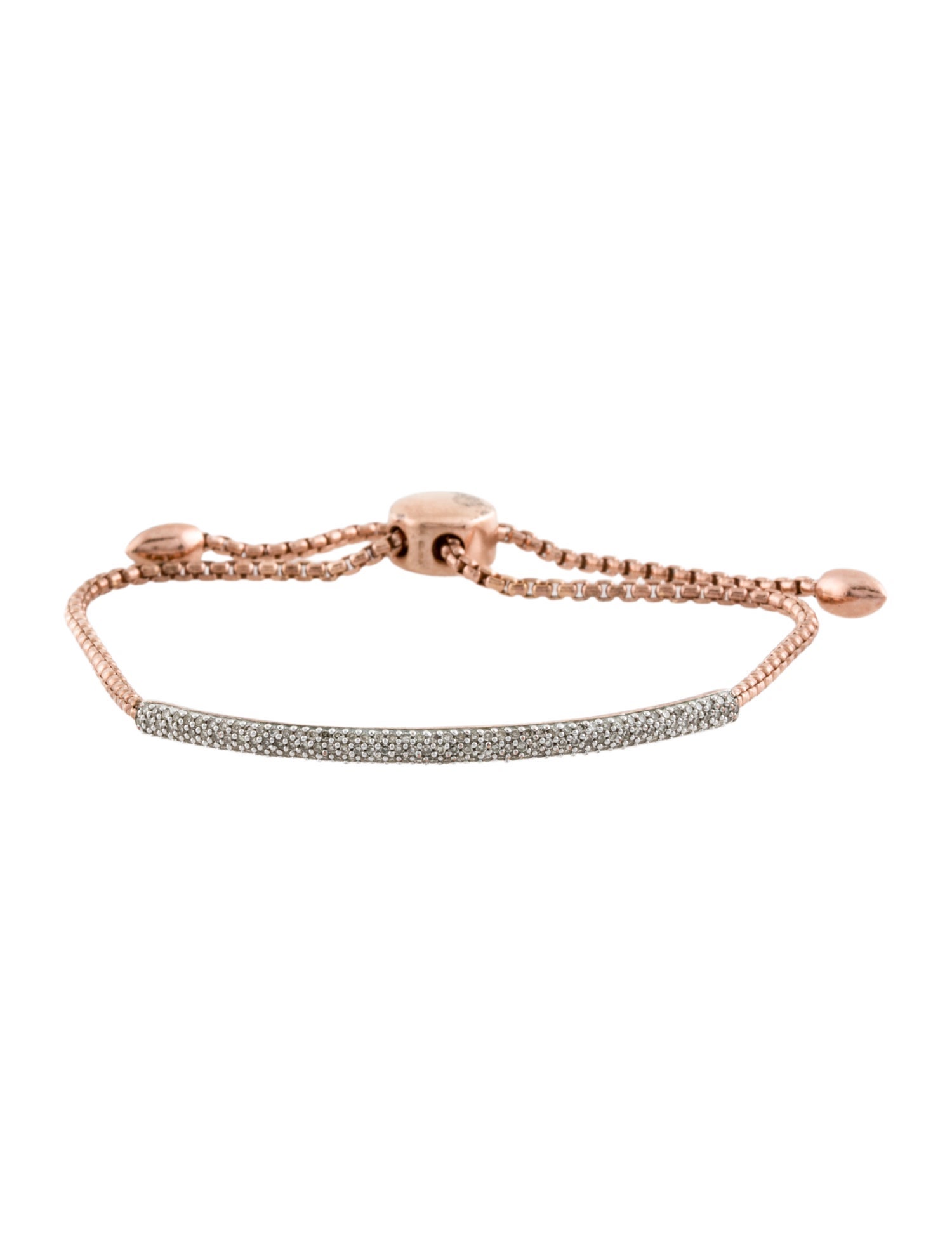 Monica Vinader Diamond Fiji Bar Friendship Bracelet