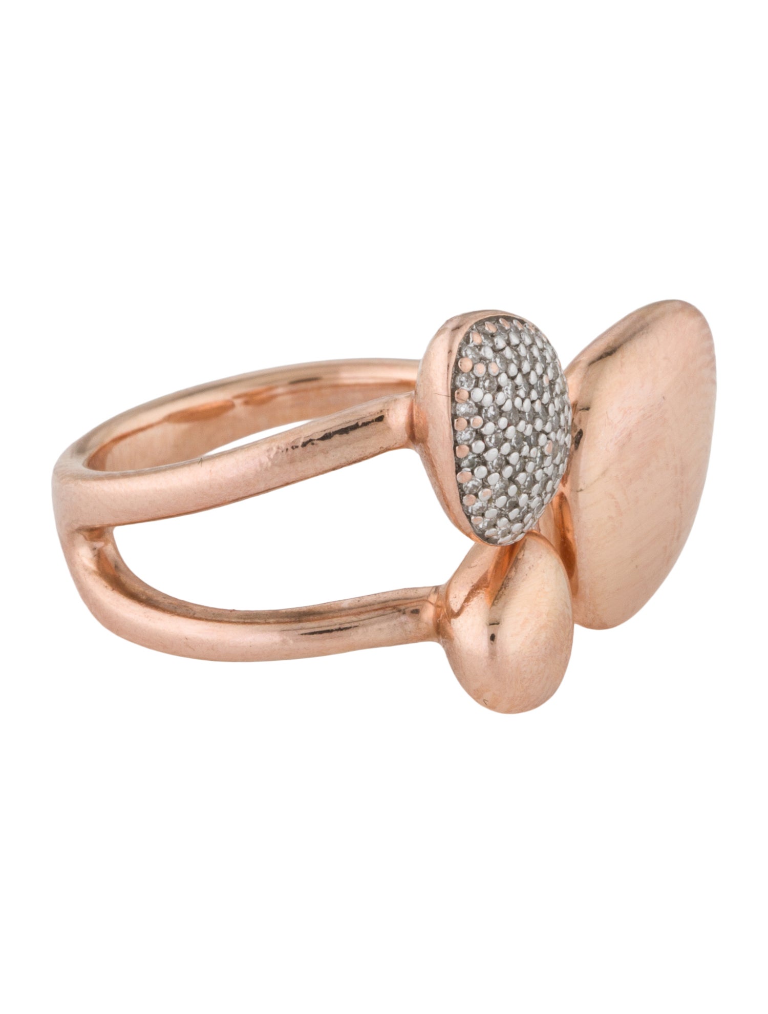 Monica Vinader Diamond Nura Pebble Cluster ring
