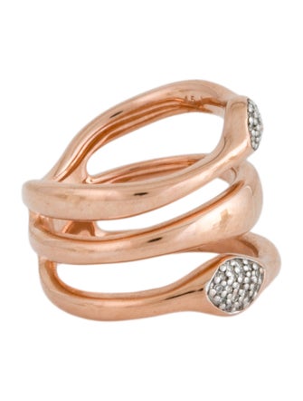 Monica Vinader Diamond Nura Teardrop Multi Row Band