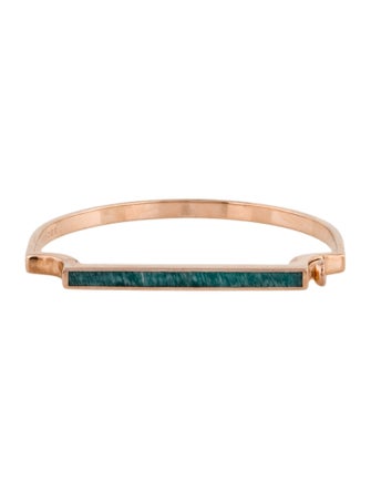 Monica Vinader Amazonite Signature Thin Stone Bangle