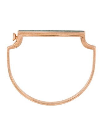 Monica Vinader Amazonite Signature Thin Stone Bangle