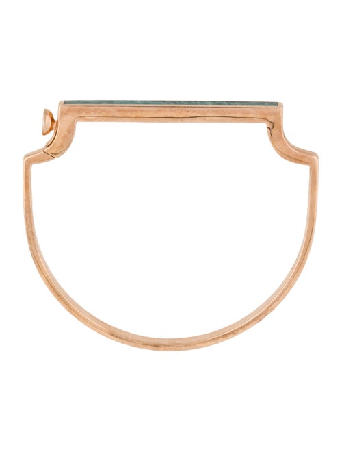 Monica Vinader Amazonite Signature Thin Stone Bangle