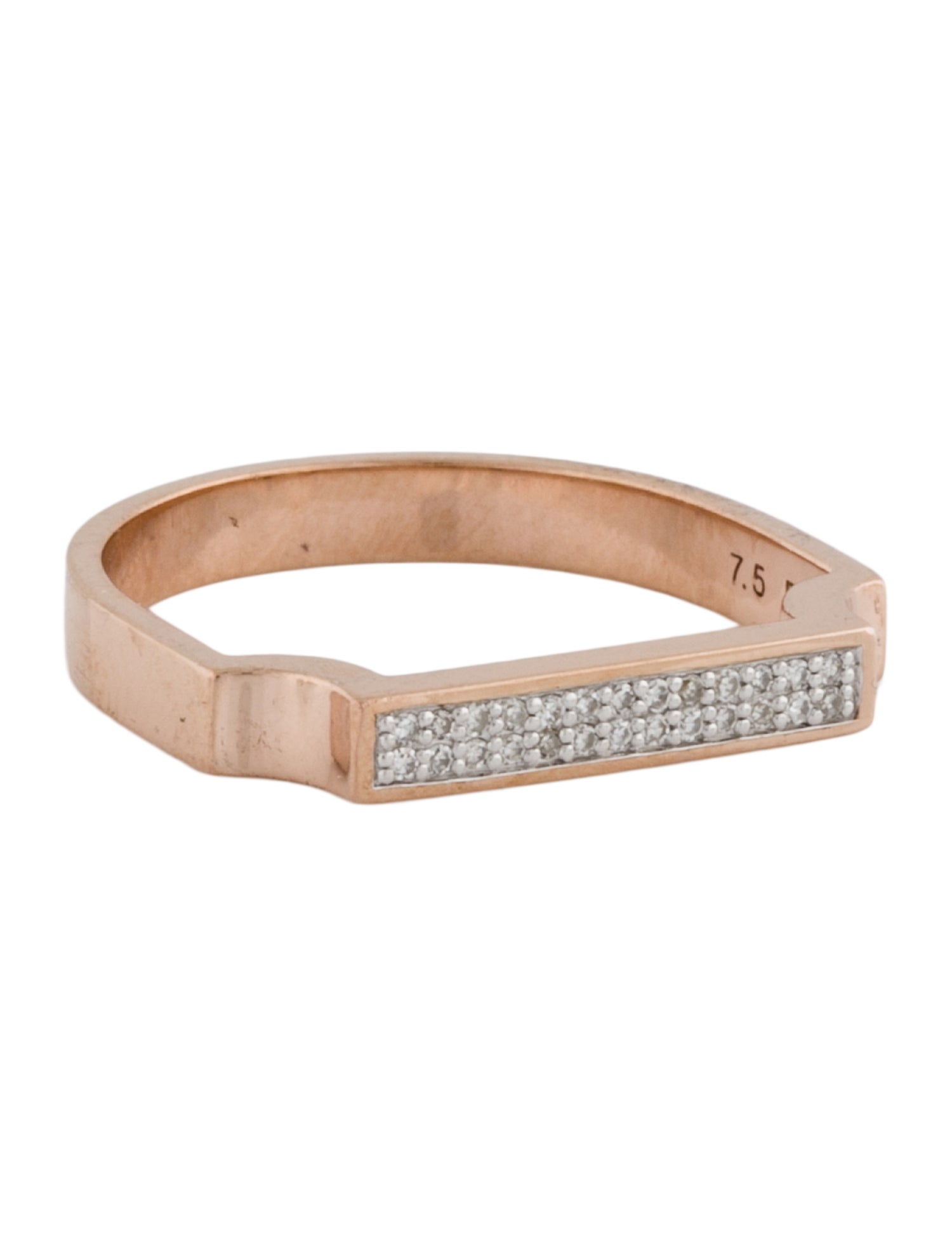 Monica Vinader Diamond Signature Ring