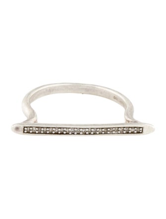 Monica Vinader Diamond Skinny Stacking Ring