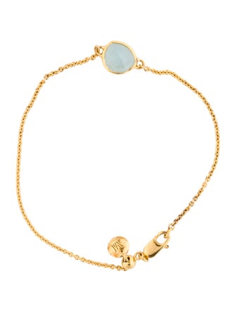 Monica Vinader Aquamarine Siren Chain Bracelet