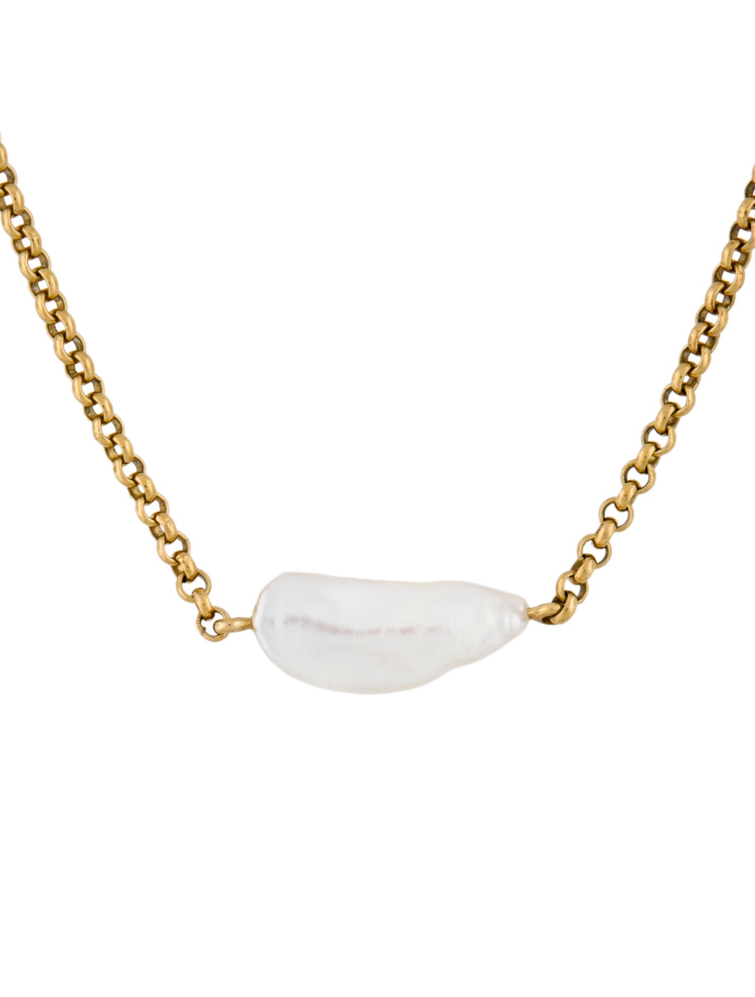Monica Vinader Pearl Nura Biwa Collar Necklace