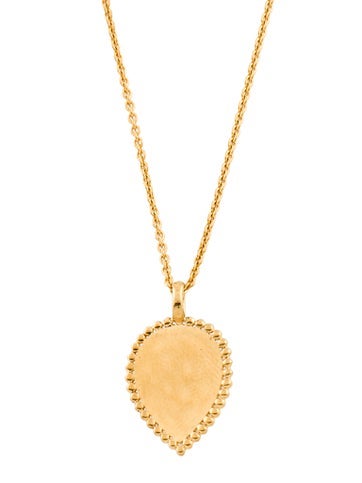 Monica Vinader Pendant Necklace Beaded Tear Drop