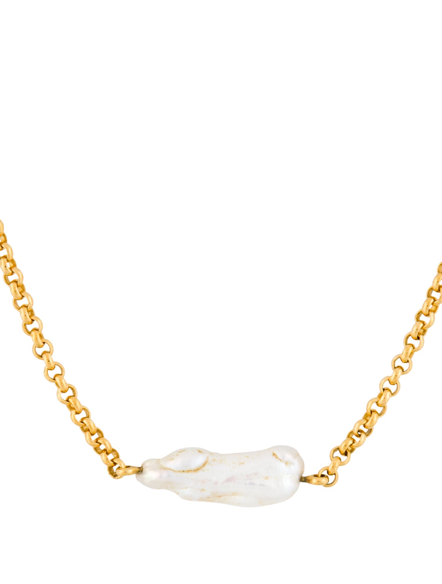 Monica Vinader Nura Biwa Pearl Necklace