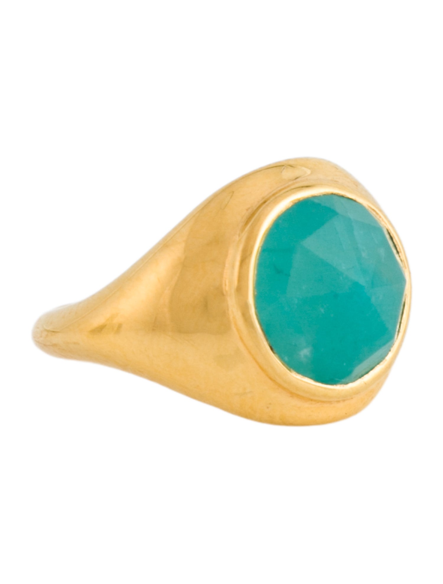 Monica Vinader Amazonite Eclipse Gemstone Signet Ring