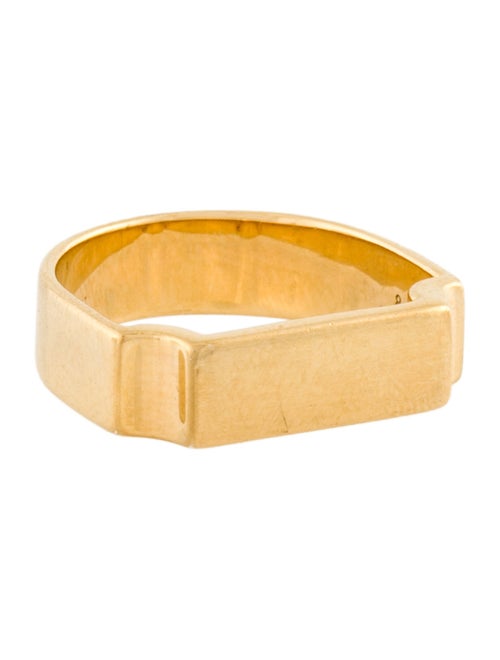 Monica Vinader 10K Wide Signature Ring