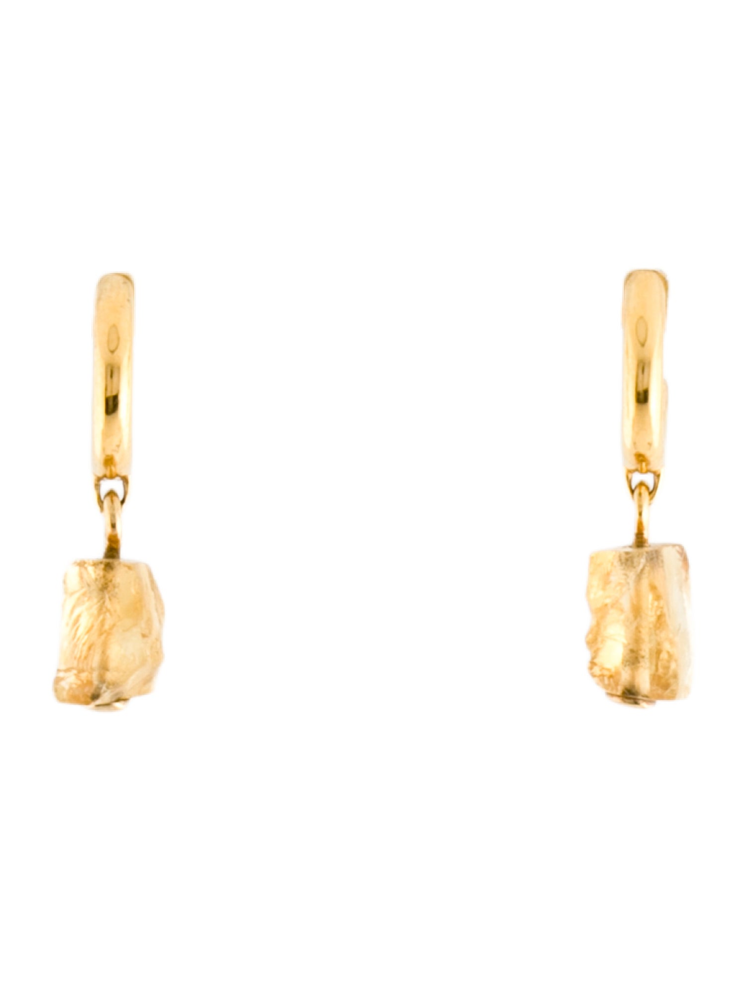 Monica Vinader Citrine Gemstone Huggie Earrings
