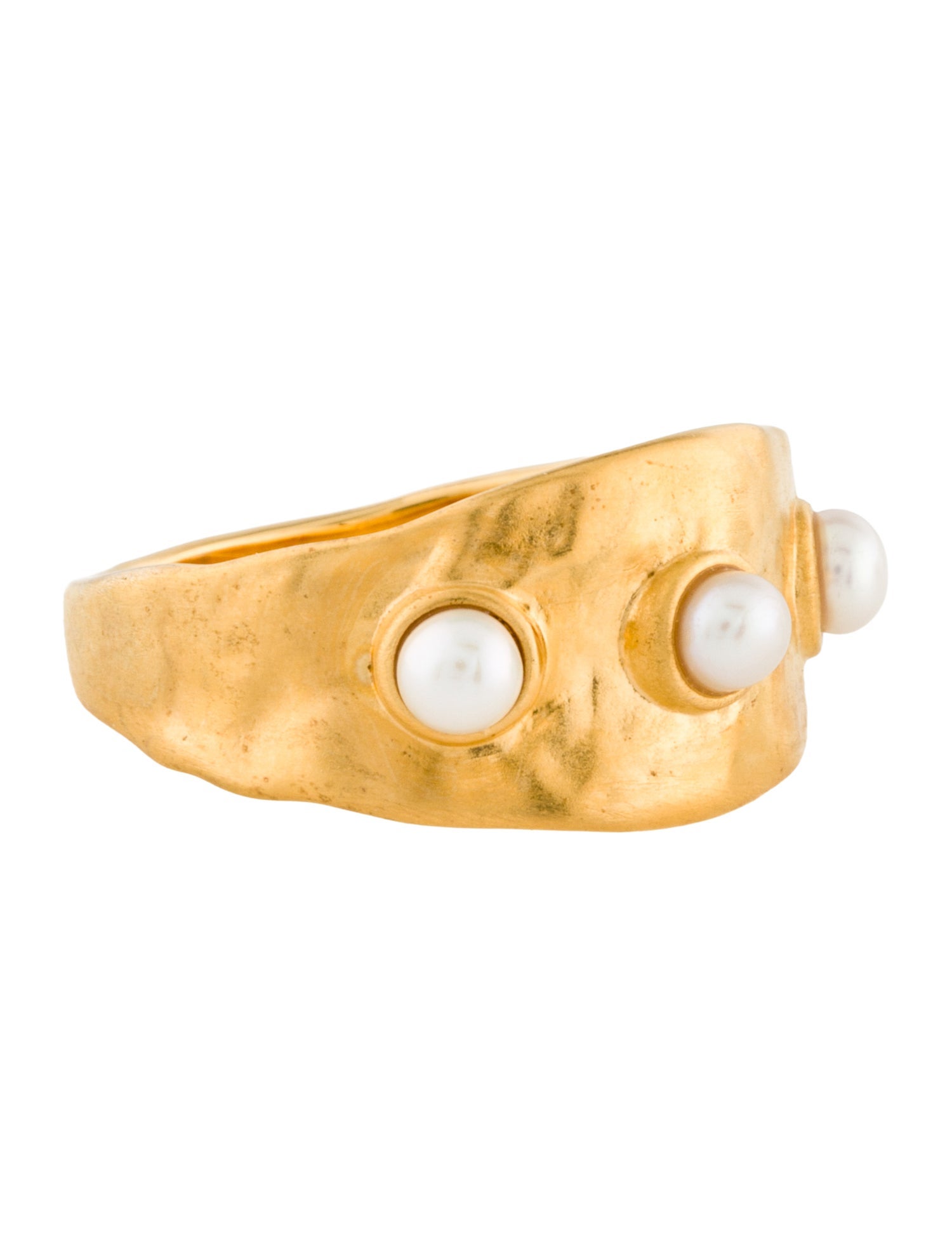 Monica Vinader Pearl Capri Band Ring