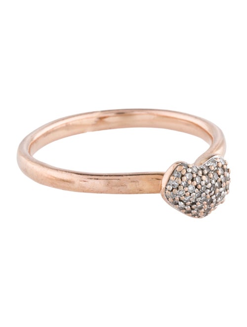Monica Vinader Diamond Nura Mini Heart Ring