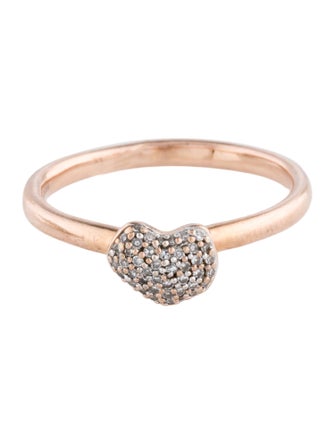Monica Vinader Diamond Nura Mini Heart Ring