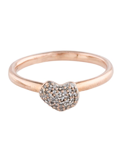 Monica Vinader Diamond Nura Mini Heart Ring