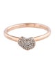 Monica Vinader Diamond Nura Mini Heart Ring
