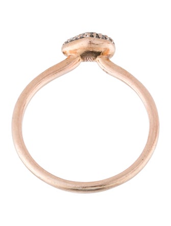Monica Vinader Diamond Nura Mini Heart Ring