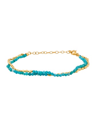 Monica Vinader Turquoise Mini Nugget Beaded Bracelet