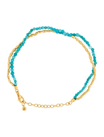 Monica Vinader Turquoise Mini Nugget Beaded Bracelet