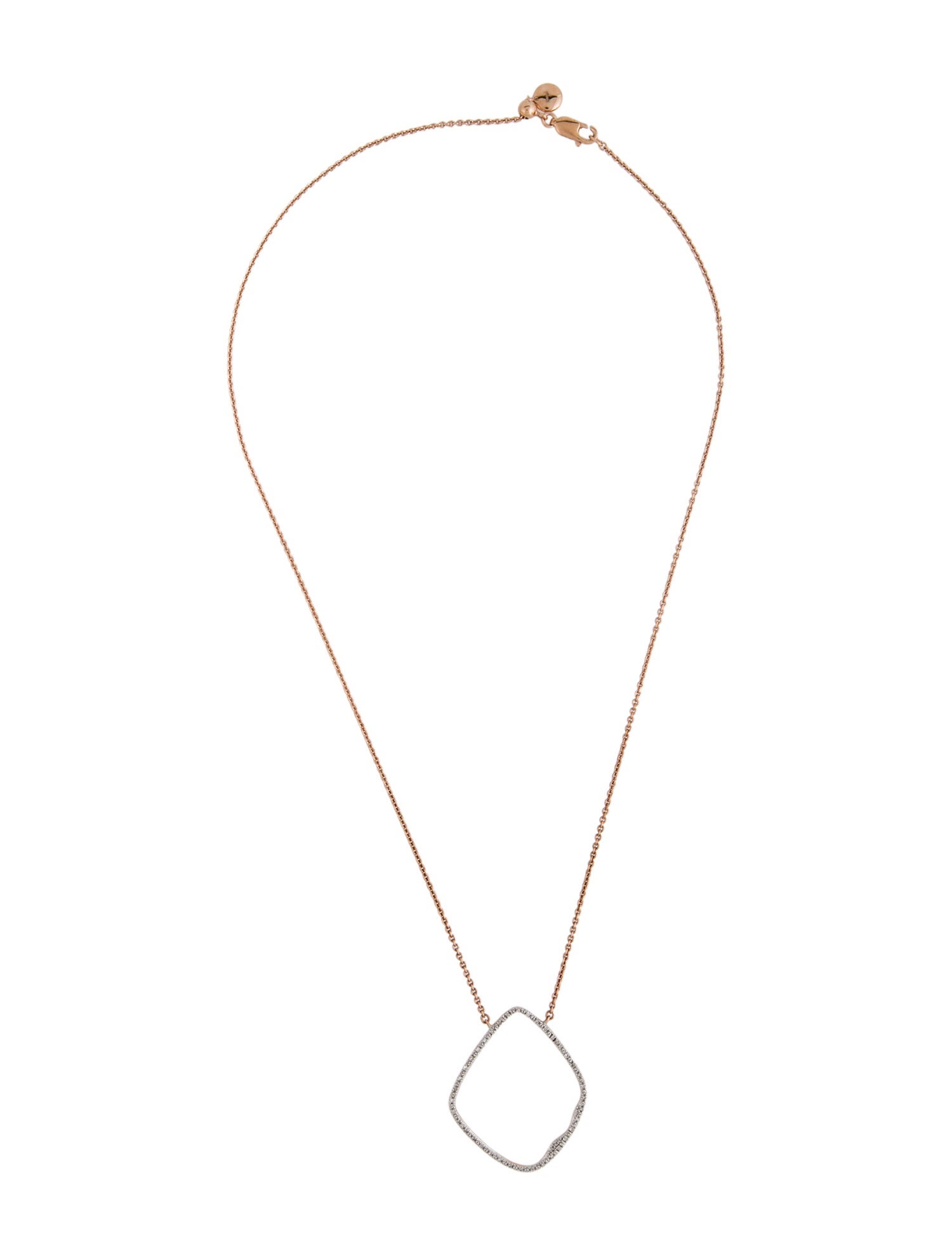 Monica Vinader Diamond Riva Hoop Cocktail Necklace